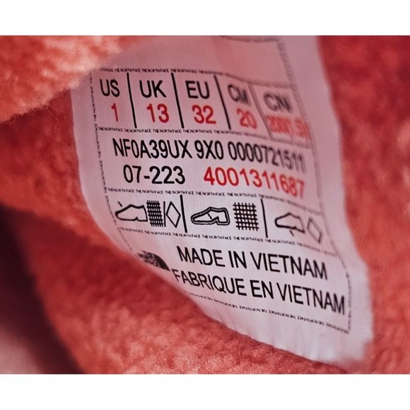 NEW!!  The North Face ThermoBall Traction "Fuschia Pink/Coral Sunrise" Girls' Bo - Picture 13 of 13